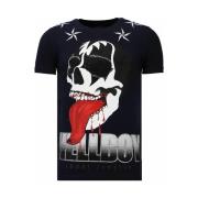 T-shirt Korte Mouw Local Fanatic Hellboy Rhinestone