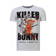 T-shirt Korte Mouw Local Fanatic Killer Bunny Rhinestone