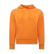 Sweater Tony Backer Oversize Fit Hoodie Orange