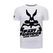 T-shirt Korte Mouw Local Fanatic Grappige Fast And Furious