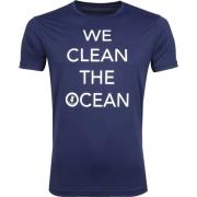 T-shirt Save The Duck T-shirt Navy Stretch Tekst