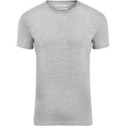 T-shirt Garage Stretch Basic Grijs O-Hals