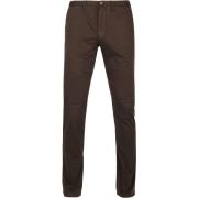 Broek Suitable Chino Sartre Donkerbruin