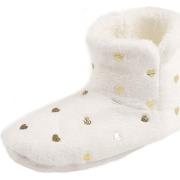 Pyjama's / nachthemden Admas Slippers laarzen Gold ivoor