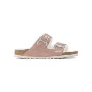 Sandalen Birkenstock Arizona Shearling 1023258 Narrow - Pink Clay