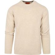 Sweater Suitable Pullover Wol O-Hals Beige