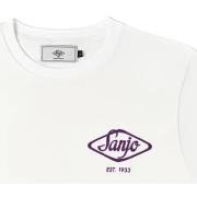 T-shirt Sanjo Flocked Logo T-Shirt - White