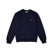 Sweater Lacoste Organic Brushed Cotton Sweatshirt - Bleu Marine