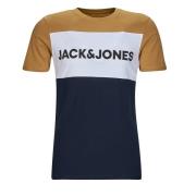 T-shirt Korte Mouw Jack &amp; Jones JJELOGO BLOCKING TEE SS