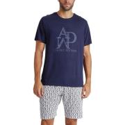 Pyjama's / nachthemden Admas Pyjamashort t-shirt Logo Soft