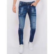 Skinny Jeans Local Fanatic Paint Splatter Ripped Jeans