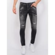 Skinny Jeans Local Fanatic Destroyed Jeans H Paint Splatter