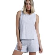 Pyjama's / nachthemden Admas Pyjamashort tanktop Romantic Grey