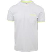 T-shirt Sun68 T-Shirt Neon Stripe Wit