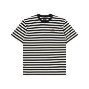 T-shirt Edwin Basic Stripe T-Shirt - Black/White
