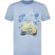 T-shirt State Of Art T-Shirt Print Blauw