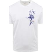 T-shirt Marc O'Polo T-Shirt Bloem Wit