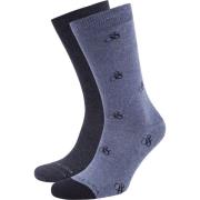 Socks Scotch &amp; Soda Scotch Soda Sokken 2-Pack Logo Blauw