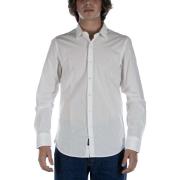 Overhemd Lange Mouw Replay Camicia Bianco