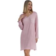 Pyjama's / nachthemden Admas Nachthemd met lange mouwen Satin Bands