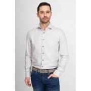 Overhemd Lange Mouw Suitable Overhemd Twill Print Wit