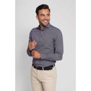 Overhemd Lange Mouw Suitable Overhemd Twill Ruit Blauw