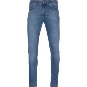 Broek Mud Jeans Denim Slim Lassen Fan Stone Blauw