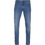 Broek Mud Jeans Denim Slim Lassen Pure Blue