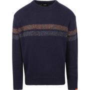 Sweater Antwrp Pullover Striped Navy