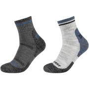 Sportsokken Skechers 2PPK Men Trail Wool Quarter Socks