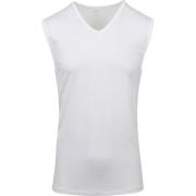 T-shirt Mey V-hals Dry Cotton Muscle Singlet Wit