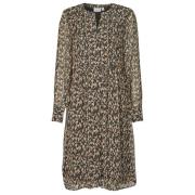 Korte Jurk Vila VIFALIA V-NECK L/S DRESS/SU