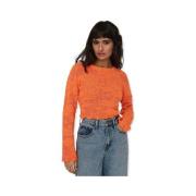 Trui Only Cille Life Knit L/S - Tangerine