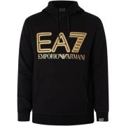 Sweater Emporio Armani EA7 Grafische neon trui met capuchon