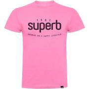 T-shirt Korte Mouw Superb 1982 3000-PINK