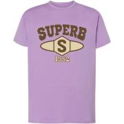 T-shirt Korte Mouw Superb 1982 SPRBCA-2201-LILAC
