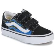Lage Sneakers Vans Old Skool V PIXEL FLAME BLACK/BLUE