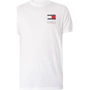 T-shirt Korte Mouw Tommy Jeans Slank Essential T-shirt met vlag