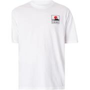 T-shirt Korte Mouw Edwin Zonsondergang op Mount Fuji T-shirt
