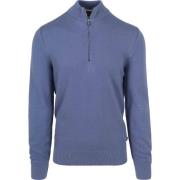 Sweater BOSS Ebrando-P Half Zip Trui Blauw