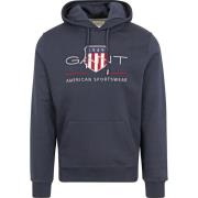 Sweater Gant Hoodie Archive Shield Navy