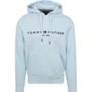Sweater Tommy Hilfiger Hoodie Logo Lichtblauw