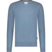 Sweater State Of Art Trui V-Hals Lichtblauw