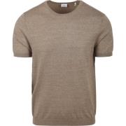 T-shirt Blue Industry Knitted T-Shirt Melange Taupe
