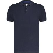 T-shirt State Of Art Knitted Poloshirt Navy