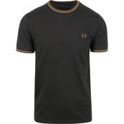 T-shirt Fred Perry T-shirt Antraciet