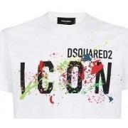 Sweater Dsquared T-Shirt Icon Homme blanc