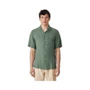Overhemd Lange Mouw Portuguese Flannel Linen Camp Collar Shirt - Dry G...