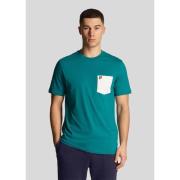 T-shirt Lyle &amp; Scott Contrast pocket t-shirt