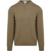Sweater Lacoste Pullover Groen Beige